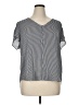 PREMISE 100% Polyester Gray Short Sleeve Blouse Size 1X - photo 1