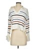 Laundry by Shelli Segal Stripes White Cardigan Size S (estimated) - photo 1