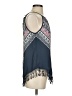 Maurices 100% Polyester Blue Sleeveless Blouse Size S - photo 4