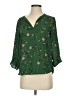 DR2 Green 3/4 Sleeve Blouse Size S - photo 1