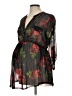 Siren Lily Maternity 100% Polyester Black Kimono Size L - photo 1