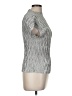 Zara Silver Short Sleeve Blouse Size M - photo 4