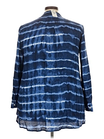 Lane Bryant 3/4 Sleeve Button-Down Shirt (view 2)