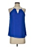 Naked Zebra 100% Polyester Blue Sleeveless Blouse Size S - photo 1
