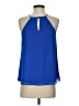 Naked Zebra 100% Polyester Blue Sleeveless Blouse Size S - photo 2