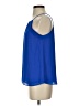 Naked Zebra 100% Polyester Blue Sleeveless Blouse Size S - photo 5