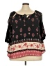 Liberty Love 100% Polyester Black 3/4 Sleeve Blouse Size XXL - photo 1