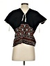 Unbranded Black Short Sleeve Blouse Size S (estimated) - photo 2
