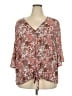 Halife Brown 3/4 Sleeve Blouse Size 2X - photo 1