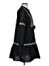 Marie Oliver 100% Cotton Black Poncho Size S - photo 4
