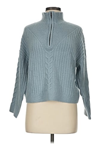 Aqua Pullover Sweater (view 1)