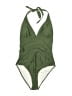 Cupshe Solid Green One Piece Swimsuit Size XXL - photo 1