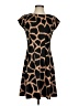 MICHAEL Michael Kors Animal Print Brown Casual Dress Size 4 - photo 1