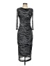 ECI Graphic Silver Cocktail Dress Size S - photo 1