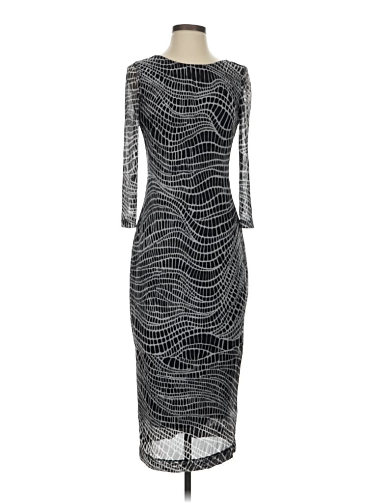 Pre-owned Eci Cocktail Dress In Silver