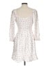 Hollister 100% Polyester White 3/4 Sleeve Top Size L - photo 2