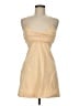 Zara Solid Tan Cocktail Dress Size M - photo 1