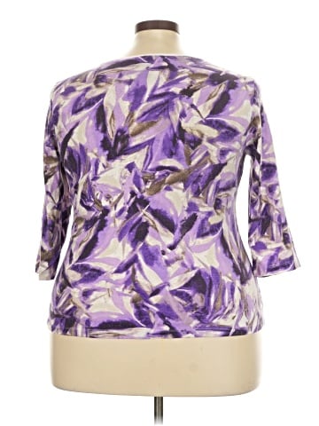 Karen Scott Sport 3/4 Sleeve Blouse (view 2)