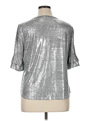 7th Avenue Design Studio New York & Company Short Sleeve Blouse (view 2)