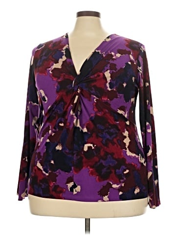 Anne Klein Long Sleeve Top (view 1)