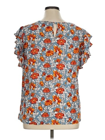 Jones New York Short Sleeve Blouse (view 2)