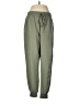 Alya Solid Green Casual Pants Size M - photo 1