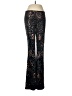 Adrienne Animal Print Black Casual Pants Size M - photo 1