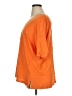 J.Jill 100% Linen Orange Short Sleeve Blouse Size XL - photo 5