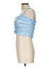 Glam Blue Sleeveless Blouse Size L - photo 5