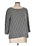 Rose + Olive Black 3/4 Sleeve Blouse Size L - photo 1