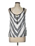 Express 100% Polyester Silver Sleeveless Blouse Size L - photo 1