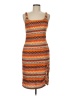 Shein Print Orange Casual Dress Size 8 - photo 1