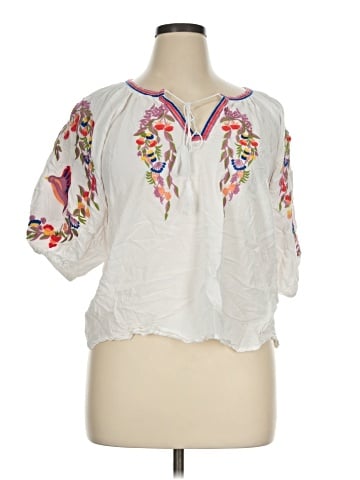 Luna Moon Short Sleeve Blouse (view 1)