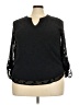 Papermoon 100% Polyester Black 3/4 Sleeve Blouse Size XXL - photo 1