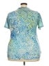 Cj Banks 100% Polyester Blue Short Sleeve Top Size 2X - photo 2