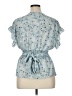 Max Studio Blue Short Sleeve Blouse Size XL - photo 2