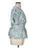 Max Studio Blue Short Sleeve Blouse Size XL - photo 4
