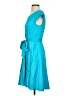 Assorted Brands Solid Teal Casual Dress Size S - photo 5