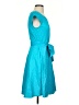 Assorted Brands Solid Teal Casual Dress Size S - photo 4