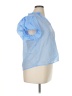 THML Blue Short Sleeve Blouse Size XL - photo 4