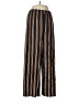 Topshop 100% Polyester Stripes Black Casual Pants Size 8 - photo 1