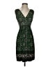 Max Studio Paisley Green Cocktail Dress Size S - photo 1