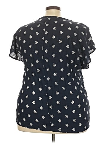 Shein Curve Short Sleeve Blouse (view 2)
