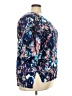Dana Buchman 100% Rayon Floral Blue 3/4 Sleeve Blouse Size XXL - photo 4
