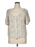 Levi's Ivory Short Sleeve Blouse Size XL - photo 1