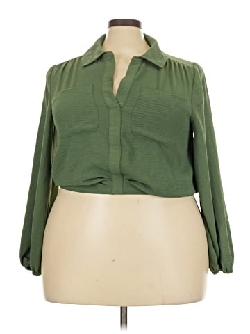 Sofia Jeans by Sofia Vergara Long Sleeve Blouse (view 1)