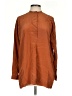 Vince. 100% Silk Brown Long Sleeve Silk Top Size XS - photo 1