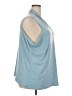 Lane Bryant Blue Sleeveless Blouse Size 26 - 28 Plus - photo 4