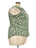 Fun2Fun 100% Polyester Green Sleeveless Blouse Size XXL - photo 4