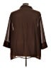 White Stag 100% Polyester Brown 3/4 Sleeve Blouse Size 30 - photo 2
